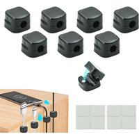 Csparkv - 8-teiliges Mini-Kabelmanager-Set für den Schreibtisch, magnetisch, zur sicheren Befestigung von Kabeln an Büro- und Küchenkabeln mit von CSPARKV