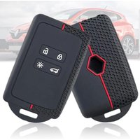 Autoschlüssel-Schutzhülle für Renault Clio Megane Koleos Kadjar Kangoo Twingo Talisman Captur Espace Dacia Duster, Silikon, 3 Tasten (rote Linie) Autoschlüssel-Schutzhülle für Renault Clio Megane Koleos Kadjar Kangoo Twingo Talisman Captur Espace Dacia Duster, Silikon, 3 Tasten (rote Linie) von CSPARKV