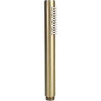 Csparkv - Badezimmer-Handbrause, G1/2 massiver Kupfer-Rundstangenduschkopf, Hochdruck-Duschkopfbrause für Badezimmerzubehör (Gold) von CSPARKV