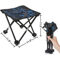 Csparkv - Campinghocker, tragbarer Klapphocker, tragbarer Stuhl, Mini-Klapphocker, Angelhocker für Erwachsene, Angeln, Wandern, Gartenarbeit und von CSPARKV