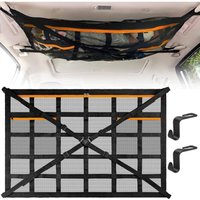 Dachaufbewahrungsnetz, 90 x 65 cm, verstellbares Auto-Gepäcknetz, universelle Netz-Autodach-Aufbewahrungstasche, Autodach-Organizer, Dachaufbewahrungsnetz, 90 x 65 cm, verstellbares Auto-Gepäcknetz, universelle Netz-Autodach-Aufbewahrungstasche, Autodach-Organizer, von CSPARKV