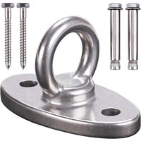 Csparkv - Deckenhaken aus Edelstahl SUS304 mit 450 kg Tragkraft, Suspension-Trainer-Aufhängeset für Hängesessel, Hängelampe, Hängematte, Boxsack, von CSPARKV