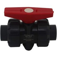 Csparkv - Doppel-Union-Ventil zum Kleben Durchmesser 20 25 32 40 50 63 75 90 110 mm PVC-Kugelhahn Kugelhahnkugel für Schwimmbecken (Innendurchmesser von CSPARKV