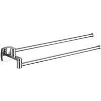 Csparkv - Drehbarer Handtuchhalter aus verchromtem Edelstahl mit 2 Drehstangen von CSPARKV