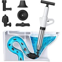 Druckluft-Toilettenentblocker, Saugnapf-Entblocker mit Barometer, Toiletten-Entblocker, Saugnapf mit 3 Kolbenköpfen und Inflator, Entblocker für Druckluft-Toilettenentblocker, Saugnapf-Entblocker mit Barometer, Toiletten-Entblocker, Saugnapf mit 3 Kolbenköpfen und Inflator, Entblocker für von CSPARKV