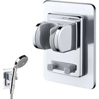 Csparkv - Duschkopfhalter, bohrfreier Duschhalter, extrem leistungsstarke Klebebefestigung, Handbrausehalter mit vollständig verstellbarem Winkel, von CSPARKV