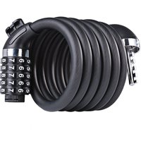Csparkv - Fahrradschloss, 180 cm x 12 mm Kabel, Diebstahlschutz für Fahrräder/Roller/Motorräder/Fahrradtor, mit 5-stelligem Smartcode und von CSPARKV