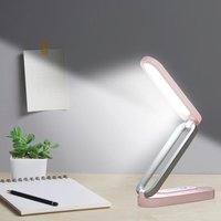 Faltbare kabellose LED-Schreibtischlampe – Dimmbare Tischlampe mit 3 Helligkeitsstufen – Augenfreundliche Tischlampe – USB-wiederaufladbare Leselampe von CSPARKV