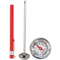 Csparkv - Garten-Bodentemperatur-Thermometer, 125 mm Edelstahl-Bodentemperaturmessgerät, Gartenzubehör, Kompost-Thermometer zum Eintopfen, von CSPARKV