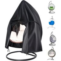 Csparkv - Garten-Hängesessel-Abdeckung - 420D Oxford wasserdichte Eierschaukel-Abdeckung Anti-UV/Wind, Outdoor-Gartenstuhl-Schutzhülle 190 x 115 cm, von CSPARKV