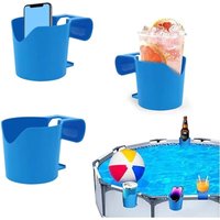 Csparkv - Getränkehalter für den Pool, 3-teiliges Poolzubehör, Getränkehalter aus Kunststoff für den Pool, abnehmbarer Getränkehalter für Getränke, von CSPARKV