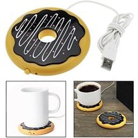 Csparkv - Heiße Untersetzer, USB-Tassenmatte in Donutform für Kaffee- und Teegetränkewärmer von CSPARKV