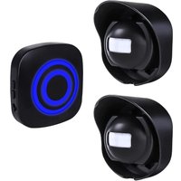 Csparkv - Kabelloser Außen-Bewegungsmelder-Alarm, SiegenPro Türklingel-Eingangsalarm, PIR-Bewegungssensor und 1 Plug-in-Empfänger, 38 Klingeltöne von CSPARKV