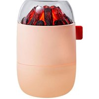 Csparkv - Kleiner Luftbefeuchter, 280 ml tragbarer USB-Nebelbefeuchter, 2 Modi, leiser Vulkanbefeuchter mit Lichtern von CSPARKV
