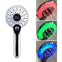 LED-Duschkopf, 3 Farben, LED-Duschkopf, Temperaturregelung, Handbrause mit digitaler Temperaturanzeige, wassersparende Dusche, 3 Modi - Csparkv von CSPARKV