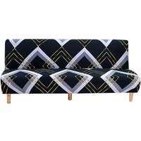 Leinenmuster) Sofabezug ohne Armlehnen, 3-Sitzer, Stretch-Sofabezug, komplett bezogen, faltbarer Sofaschutz, universelles, geometrisches Muster, von CSPARKV
