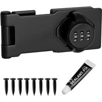 Csparkv - Passwortschlösser für Heimschränke, Kombinationsschloss für Schranktüren, Türschlossverschluss für Türschränke, Sichtschutzschloss (Schwarz) von CSPARKV