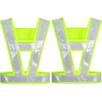 Reflektierende Sicherheitsweste2, Reflektierende Sicherheitsweste, Fluoreszierende Weste, Warnweste, mit 360 Grad hoher Sichtbarkeit, für Radfahrer, Reflektierende Sicherheitsweste2, Reflektierende Sicherheitsweste, Fluoreszierende Weste, Warnweste, mit 360 Grad hoher Sichtbarkeit, für Radfahrer, von CSPARKV