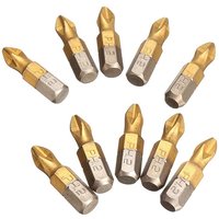 Schlagschrauber-Bit, 10 Stück, magnetischer Schraubendreher-Bit, PH2-Bit, Kreuzschlitz-Bit, titanbeschichteter 1/4-Zoll-Sechskantschaft, 25 mm Länge, Schlagschrauber-Bit, 10 Stück, magnetischer Schraubendreher-Bit, PH2-Bit, Kreuzschlitz-Bit, titanbeschichteter 1/4-Zoll-Sechskantschaft, 25 mm Länge, von CSPARKV