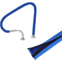 Csparkv - Schwimmbad-Laufabdeckung, blaue Schwimmbad-Handlaufabdeckung mit magischem Kleber, rutschfeste Schwimmbad-Handlaufabdeckung zum einfachen von CSPARKV
