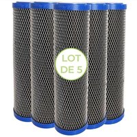 Csparkv - Set mit 5 Kartuschen 2 in 1 10 Zoll Wasserfilter – Anti-Sediment + 5 Mikron Aktivkohle-Verunreinigungsfilter von CSPARKV