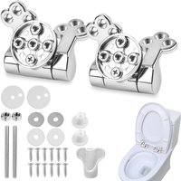Toilettensitzscharniere, Zinklegierung, Toilettensitzscharniere, Ersatz-Toilettensitzscharniere, Befestigungen, WC-Ersatz für Toilettensitze - Csparkv Toilettensitzscharniere, Zinklegierung, Toilettensitzscharniere, Ersatz-Toilettensitzscharniere, Befestigungen, WC-Ersatz für Toilettensitze - Csparkv von CSPARKV
