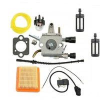 Csparkv - Vergaser mit Kraftstofffilter, Kraftstoffschlauch, Luftfilter für Stihl FS120 FS200 FS250 FS300 FS350 FS400 FS450 FS480 Freischneider von CSPARKV