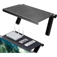 Csparkv - Verstellbares Bildschirmregal, oberes Regal für faltbaren Monitor, TV-Regal, Set-Top-Box-Regal, Bildschirmgestell, faltbarer Monitorständer von CSPARKV