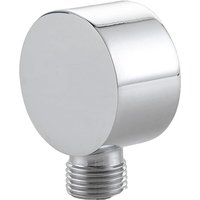 Csparkv - Wandanschlussbogen, Universal-Wandanschlussbogen, 1/2', für Handbrause und Duschsysteme, Wandanschlussbogen (Silberweiß - Rund) von CSPARKV