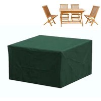 Wasserdichte Schutzhülle für rechteckige Gartenmöbel 210L x 140B x 70H cm grün von CSPARKV