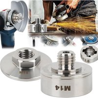 Winkelschleifer-Zubehör, M14 X-Lock-Adapter mit M14-Sicherungsmutter zum Sichern am M14-Gewinde, anwendbarer Edelstahl-Adapter für Winkelschleifer, von CSPARKV
