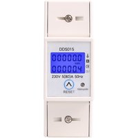 Einphasiger Energiezähler, 5–80 a, 230 v, 50 Hz, einphasiger LCD-Energiezähler mit Hintergrundbeleuchtung, KWh-Zähler, DIN-Schienenmontage, DDS015 Einphasiger Energiezähler, 5–80 a, 230 v, 50 Hz, einphasiger LCD-Energiezähler mit Hintergrundbeleuchtung, KWh-Zähler, DIN-Schienenmontage, DDS015 von CSPARKV