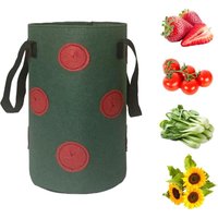 Csparkv - Erdbeer-Anzuchtbeutel mit 12 Löchern, Erdbeer-Anzuchtbeutel, hängender Erdbeer-Blumentopf für den Garten, multifunktionaler Gemüse- und Csparkv - Erdbeer-Anzuchtbeutel mit 12 Löchern, Erdbeer-Anzuchtbeutel, hängender Erdbeer-Blumentopf für den Garten, multifunktionaler Gemüse- und von CSPARKV