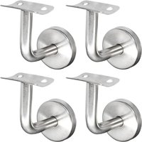 Csparkv - Handlaufhalterung aus Edelstahl 304 für Treppengeländer, Wandmontage, Holzgeländer, Silber (4 Stück) von CSPARKV