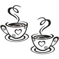 Csparkv - Kaffeetasse Design Aufkleber Wand Home Aufkleber Küche Restaurant Dekor Csparkv - Kaffeetasse Design Aufkleber Wand Home Aufkleber Küche Restaurant Dekor von CSPARKV