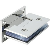 Klemm-Türscharnier, 90 Grad klappbar, Wandverbindungsscharnier aus Edelstahl, 8–12 mm adaptiv, 4 mm dick, Edelstahl mit polierter Chromoberfläche Klemm-Türscharnier, 90 Grad klappbar, Wandverbindungsscharnier aus Edelstahl, 8–12 mm adaptiv, 4 mm dick, Edelstahl mit polierter Chromoberfläche von CSPARKV