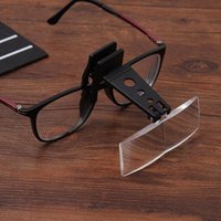 Csparkv - Leselupe (Größe: 8,5 x 3 cm), freihändige Clip-On-Lupe, Clip-On-Brille, für ältere Menschen mit Sehbehinderung von CSPARKV