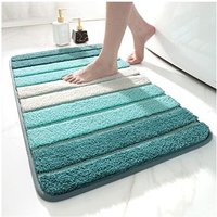 Csparkv - rutschfeste Badematte, extra weicher Badezimmerteppich, maschinenwaschbar, wasserabsorbierend, 40 x 60 cm von CSPARKV