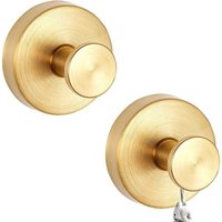 Saugnapf-Haken, abnehmbare, wiederverwendbare Edelstahl-Saugnapf-Haken für Duschwand, Küche, Glastür, Fenster, Spiegel, glatte Fliesen, Gold - Csparkv von CSPARKV