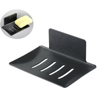 Csparkv - Schwarz) Seifenschale zur Wandmontage ohne Bohren Duschseifenschale aus Edelstahl Selbstklebende Seifenschale aus Edelstahl zur von CSPARKV