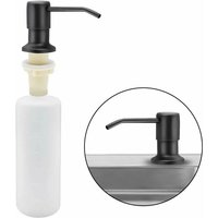Seifenspender für die Küchenspüle, 350 ml, integrierter Spülmittelspender aus Edelstahl für die Küche, nachfüllbarer Seifenspender mit 360° drehbarer von CSPARKV