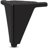 Set mit 4 Metallfüßen – elegant gestaltete Füße für Sessel und Kleiderschränke – schwarze Farbe – Höhe 100 mm - Csparkv von CSPARKV