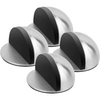 Csparkv - Silber)Set mit 4 Türstoppern und Stoppern mit Gummisohle, selbstklebender Türblock zum Schutz von Türen, Wänden und Möbeln von CSPARKV