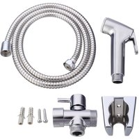 Csparkv - Toilettenhygieneset. 3-Wege-Wasserhahn + ABS-Handbrause + 1,5 m Schlauch + Halterung von CSPARKV