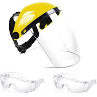 Verstellbares Schutzvisier aus Polycarbonat, zwei Antibeschlaggläser im Angebot, Stirn- und Gesichtsschutz Verstellbares Schutzvisier aus Polycarbonat, zwei Antibeschlaggläser im Angebot, Stirn- und Gesichtsschutz von CSPARKV