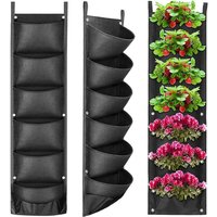 Csparkv - Vertikale Pflanztasche, 7 Taschen, Wand-Pflanztasche, hängender Pflanzgefäß, vertikale Pflanze, Filzmaterial, wiederverwendbar und Csparkv - Vertikale Pflanztasche, 7 Taschen, Wand-Pflanztasche, hängender Pflanzgefäß, vertikale Pflanze, Filzmaterial, wiederverwendbar und von CSPARKV