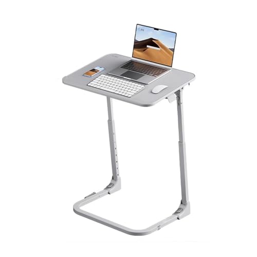 CSPJPIZIYB Klappbarer Nachttisch, Mobiler Stehpult, Höhenverstellbarer Sofa-Beistelltisch, Schlafzimmer-Computertisch, Esstisch, Laptoptisch von CSPJPIZIYB