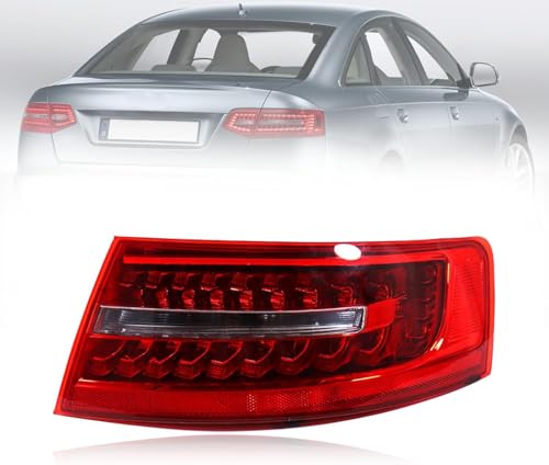 CSRBOOMEE Auto-Rücklicht für Audi A6 C6 A6L 2009-2011, Stoßfester Auto-Rücklicht-Ersatz,Right Outer von CSRBOOMEE