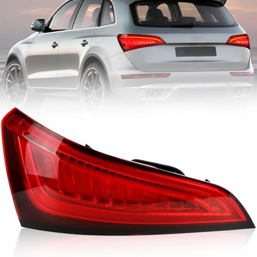 CSRBOOMEE Auto-Rücklicht für Audi Q5 2008-2012, Stoßfester Auto-Rücklicht-Ersatz,Red A Pair von CSRBOOMEE