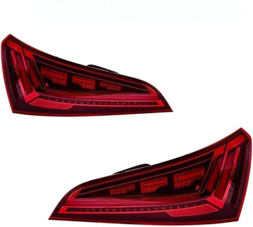 CSRBOOMEE Auto-Rücklicht für Audi Q5 2009-2018, Stoßfester Auto-Rücklicht-Ersatz,OneColor A Pair von CSRBOOMEE